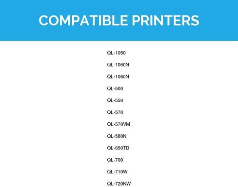 LD Products Compatible Address Label Replacement for Brother DK-1201 1.1 in x 3.5 in (400 Labels, 6-Pack) for use in P-Touch QL Label Makers: 1050, 1050N, 1060N, 500, 550, 570, 570VM, 580N, and 650TD in Saudi Arabia