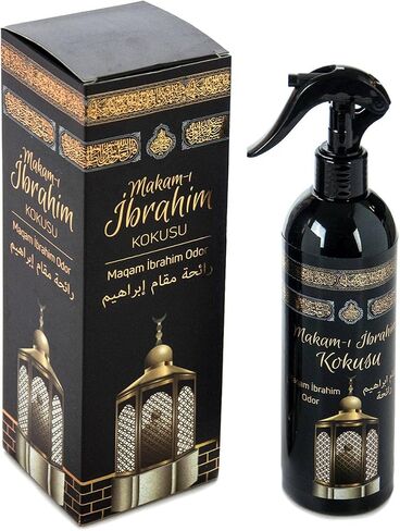 ihvan Online معطر هواء بخاخ للغرفة، مصنوع من الزيوت العطرية، المشتقة من النباتات ومكونات أخرى مختارة بعناية، 13.50 أونصة سائلة، مقام إبراهيم in Kuwait