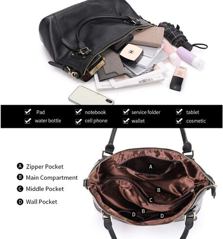 Kattee Leather Purses and Handbags Bundle with Small Woven Crossbody Bags in Saudi Arabia
