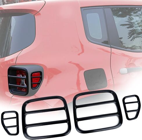 Jeep Renegade Door Handle Cover,Exterior Door Handle Bowl Cover Trim Frame Decor - 4Pcs Black in Saudi Arabia