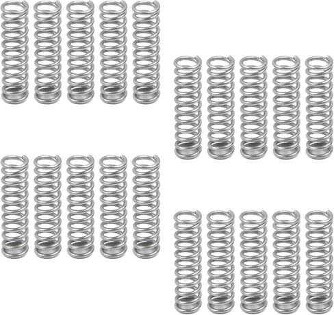 20pcs Compression Spring, Stainless Steel Springs, Coil Extended Spring Assortment for Crafts Toys (1.2×8×30mm) in Saudi Arabia