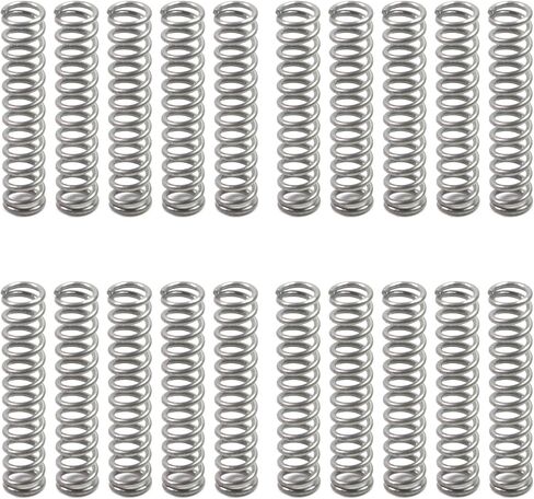 20pcs Compression Spring, Stainless Steel Springs, Coil Extended Spring Assortment for Crafts Toys (1.2×8×30mm) in Saudi Arabia