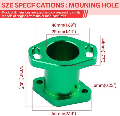 SOFO Predator 212 مدخل مع برغي حشية لسيارة Honda GX160 GX200 Coleman ct200u لمحركات استنساخ 196cc الصينية جزء الأداء للدراجة الصغيرة (أخضر) in Kuwait