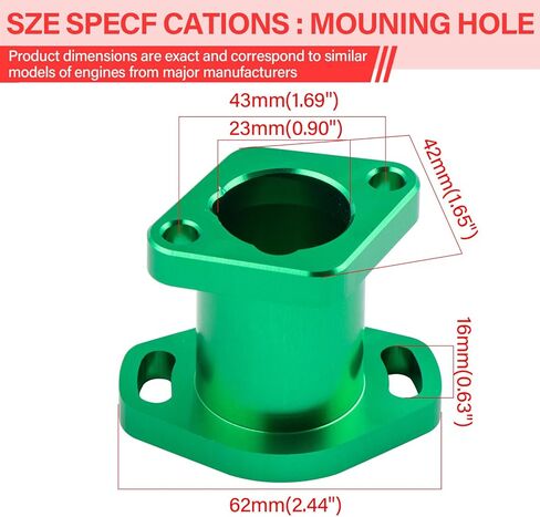 SOFO Predator 212 مدخل مع برغي حشية لسيارة Honda GX160 GX200 Coleman ct200u لمحركات استنساخ 196cc الصينية جزء الأداء للدراجة الصغيرة (أخضر) in Kuwait