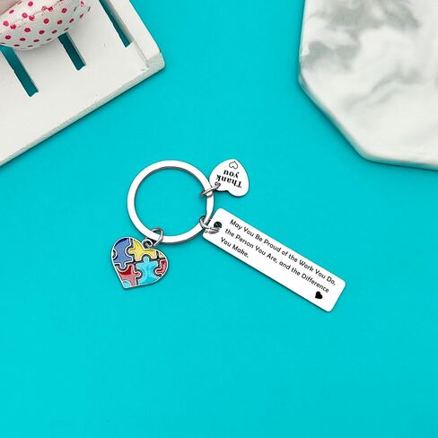Xiahuyu 10 Pcs Thank You Gifts for Autism Teacher Special Education Teacher Gifts Autism Awareness Gifts ABA Therapist Appreciation Gifts SPED Teacher Gifts Christmas Birthday Retirement Gift in Saudi Arabia