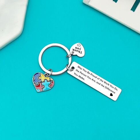 Xiahuyu 10 Pcs Thank You Gifts for Autism Teacher Special Education Teacher Gifts Autism Awareness Gifts ABA Therapist Appreciation Gifts SPED Teacher Gifts Christmas Birthday Retirement Gift in Saudi Arabia