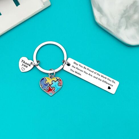 Xiahuyu 10 Pcs Thank You Gifts for Autism Teacher Special Education Teacher Gifts Autism Awareness Gifts ABA Therapist Appreciation Gifts SPED Teacher Gifts Christmas Birthday Retirement Gift in Saudi Arabia