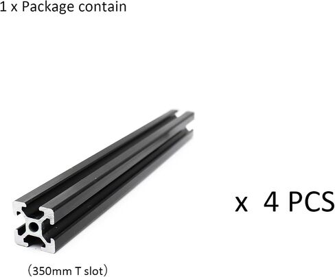 4Pcs 300mm Aluminum Extrusion 2020 Series European Standard T Slot Aluminum Profiles Rail for 3D Printer Parts Linear Rail Aluminum Profile Extrusion in Saudi Arabia