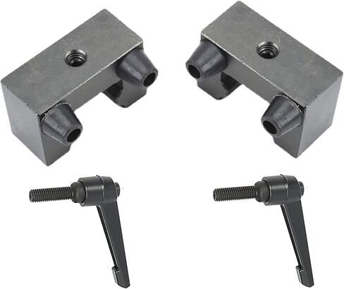 Anti-Collision Block Stopper with Cushion Pad for HG25 25mm Rail, Linear Guide Rail Fixed Slider Bearing Block Ring, Positioning Block, Side Lock Buckle, Anti-Dropping, 2Pcs with 2Pcs Handle in Saudi Arabia