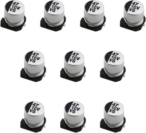 10PCS SMT Aluminum Electrolytic Capacitor Specialized Aluminum Electrolytic Capacitor for High Density Board Chip Type Demonstration or 16V 47UF in Saudi Arabia