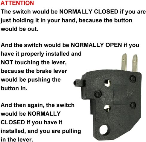 Motorcycle Right Front Hydraulic Brake Master Cylinder Light Stop Switch Kit Compatible with Kawasaki Suzuki Honda Yamaha in Saudi Arabia