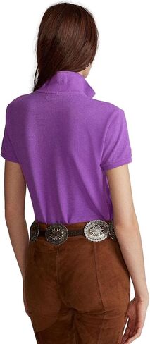 Polo Ralph Lauren Women's Classic Fit Mesh Polo Shirt, PalomaPurple, X-Small in Saudi Arabia