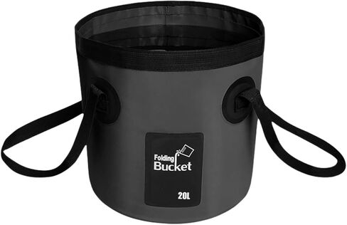 Folding Bucket 5 Gallon, 2 Pack Fishing Bucket Container Folding Water Bucket Portable Wash Basin for Outdoor Travelling Camping Gardening Hiking Backpacking Fishing Car Washing(Blue) in Saudi Arabia