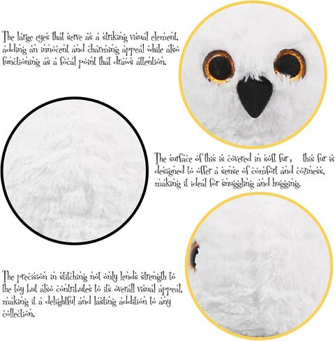 The Wizard World Hedwig Owl Plush Collectible Plushies Chubby Bird- Soft and Cozy Owl Toy for H.P. Fans in Saudi Arabia