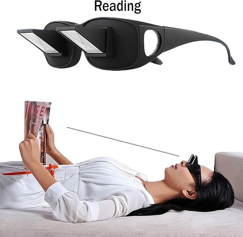 تم تصميم النظارات الكسولة للاسترخاء التام أو مشاهدة التلفزيون أو القراءة أو تصفح هاتفك أثناء الاستلقاء، مما يقلل من إجهاد الرقبة وعنق الرحم. in Kuwait