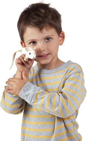 Folkmanis Mini White Mouse Finger Puppet, One Size in Saudi Arabia