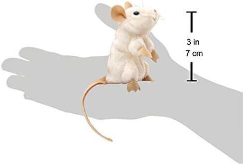 Folkmanis Mini White Mouse Finger Puppet, One Size in Saudi Arabia
