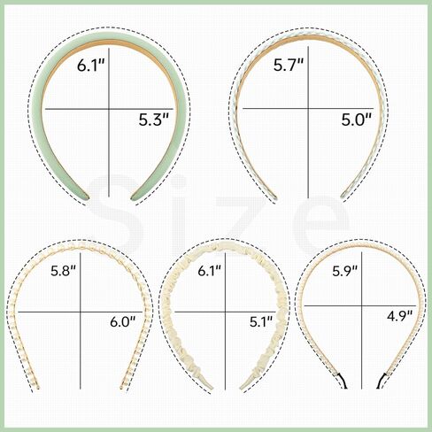 7pc Headbands for Women Girls Headbands Set, Non Slip Floral Headbands Padded Headbands Cute Pearl Headband for Girls Vintage Wide Headband in Kuwait