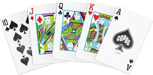 Copag Legacy Design 100% Plastic Playing Cards, Bridge Size (Narrow) Regular Index Red/Blue in Saudi Arabia