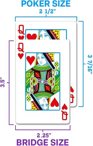 Copag Legacy Design 100% Plastic Playing Cards, Bridge Size (Narrow) Regular Index Red/Blue in Saudi Arabia