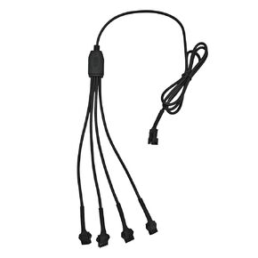 4-Way Splitter Wiring Harness 4PIN Replacement for RGB LED Rock Lights and Motorcycle LED Underglow Lights, Snap-On Connector 12V for Jeep ATV UTV SXS RZR Trucks Four Wheeler Offroad in Kuwait