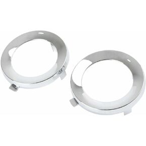 YLT AUTO Front Bumper Fog Light Cover Bezel Cover Chrome Trim Ring Cover Replacement Kit Pair LH+RH for 2009-2013 Subaru Forester in Kuwait