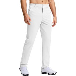 Men's Golf Pants Stretch Work Dress Comfy Pants 30"/32"/34" Lightweight Quick Dry Casual Slacks Trousers with Pockets in Kuwait