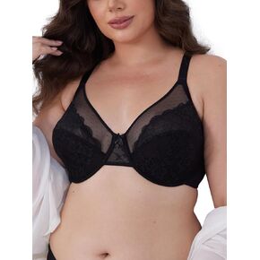 Minimizer Bras for Women Lifting Full Coverage Underwire Lace Bras Plus Size Unlined Breathable Bra for Heavy Breast in Saudi Arabia