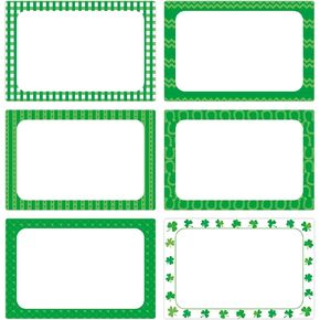 210 ملصقات لبطاقات اسم عيد القديس باتريك للفصول الدراسية، بطاقات هدايا للحفلات الخضراء الأيرلندية، ملصقات لاصقة لصناديق الهدايا الحالية، علامات أسماء مدرسية لملصقات الفصول الدراسية (عيد القديس باتريك) in Kuwait
