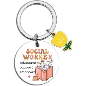 Social Worker Gifts for Women Men Social Worker Appreciation Gifts for School Socials Workers Keychain Thank You Gift for Socials Workers Gift Birthday Anniversary Keyring in Kuwait