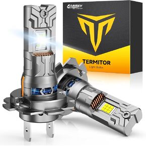 7th-Gen H11/H9/H8 Light Bulbs, 𝟓𝟎𝟎𝟎𝟎𝐋𝐌 𝟏𝟎𝟎𝟎% 𝐔𝐥𝐭𝐫𝐚 𝐁𝐫𝐢𝐠𝐡𝐭𝐞𝐫 1:1 Mini Size Fog Bulbs, 6500K White, Plug and Play Turn Signals Lights, Pack of 2 in Kuwait