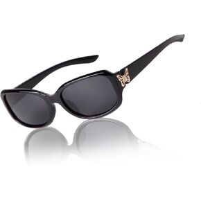 نظارات شمسية مستقطبة من VIA LEECA للنساء، تصميم ملفوف على شكل فراشة أثناء القيادة والصيد وحماية من الأشعة فوق البنفسجية 400 in Kuwait