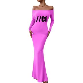 فستان GORIFE نسائي طويل بدون أكتاف، فساتين ضيقة عصرية بدون حمالات، فستان أساسي بلون موحد in Kuwait