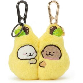 Magnetic Pear Keychain Set for Couples, 2 Pack Detachable Charms with Key Rings, His and Hers Gift for Boyfriend Girlfriend, Anniversary, Birthday, Christmas Gift for Him Her, Friends, Family in Saudi Arabia