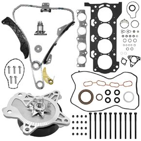 HS26515PT Head Gasket Timing Chain Kit with Head Bolts Water Pump Fit for Toyota Corolla 1.8L 2009-2015, for Matrix 1.8L 2009-2014, for Scion Xd 1.8L 2008-2014, Replace 13506-0T020, 13540-0T020 in Kuwait