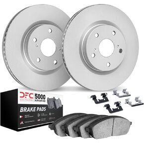 مجموعة فرامل شركة الاحتكاك الديناميكي لسيارة شيفروليه إكوينوكس 2021-2023، جي إم سي تيرين؛ 2020-2023 شيفروليه ماليبو؛ شيفروليه تراكس 2024| طقم دوّارات ووسادات فرامل أمامية 5000 المتقدمة | الأجهزة متضمنة in Kuwait