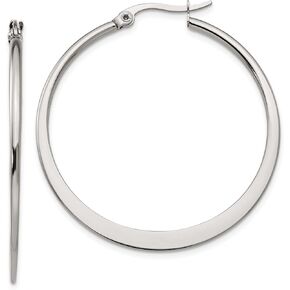 Chisel Stainless Steel 40mm Diameter Hoop Earrings 40mm in Kuwait