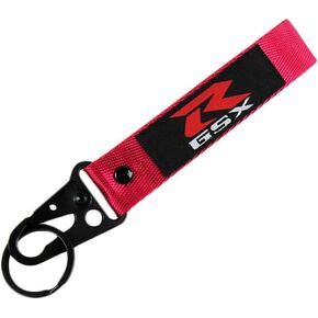 Motorcycle Key Chain Embroidered Tag Automobile Car Motor Key Ring Karabiner Shackle Compatible with Suzuki GSX-R in Kuwait