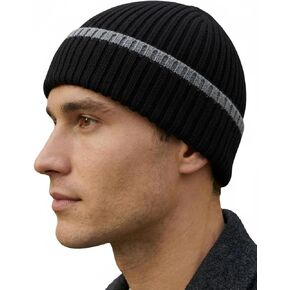 Beanie for Men Women Unisex Winter Hat Cuffed Thick Chunky Knitted Beanies Skull Cap with Cuff in Saudi Arabia
