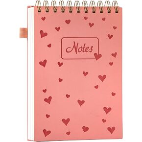 Yoment Top Spiral Notebook A5 وسادات Steno ذات غلاف جلدي، 240 صفحة 100 جرام في المتر المربع لطيف من أعلى دفاتر الملاحظات الحلزونية الكلية حكمت 6 × 9، دفاتر ملاحظات حلزونية لليد اليسرى للعمل والمدرسة والمنزل والأرجواني in Kuwait