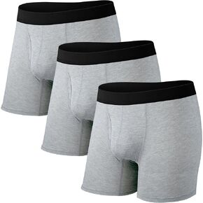 مجموعة من 3 سراويل داخلية بوكسر للرجال - ملابس داخلية رياضية مسامية وممتصة للرطوبة للصالة الرياضية والجري والراحة اليومية in Kuwait