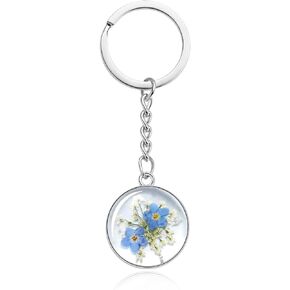 Real Pressed Flower Keychains – Cute keychain for Women, Gift for Nature Lovers, Bag Charm,Handmade Pendants in Kuwait