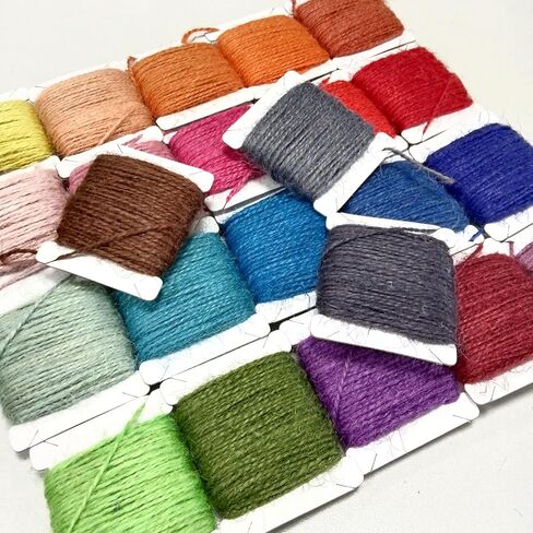 خيوط الجوت بطول 15 مترًا للحرف اليدوية وتغليف الهدايا والتعبئة والبستنة والكروشيه والحياكة المكرامية (وردة مغبرة خفيفة) in Kuwait