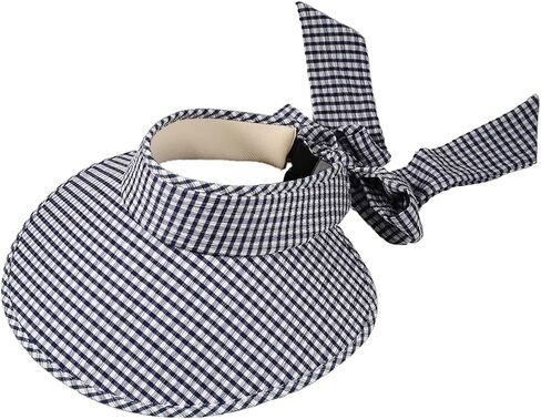 Sun Hats for Women Visor Pure and Fresh with Empty Roof Wide Edge Grid Summer UV Resistant and Breathable Sun Hat in Kuwait