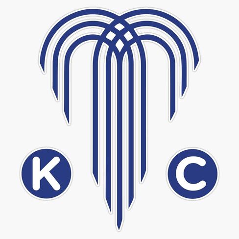 Kansas City - The City Of Fountains Vinyl Decal Wall Laptop Bumper Sticker 5" in Saudi Arabia