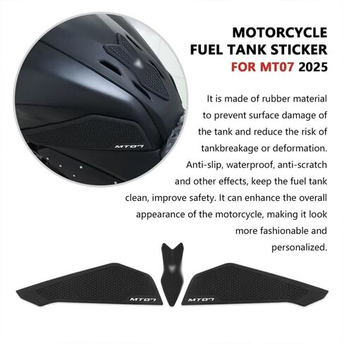 For MT07 MT-07 2025 Motorcycle Tank Pads Tank Traction Pads Anti-slip Side Tank Stickers New Accessories in Kuwait