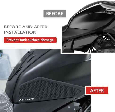 For MT07 MT-07 2025 Motorcycle Tank Pads Tank Traction Pads Anti-slip Side Tank Stickers New Accessories in Kuwait