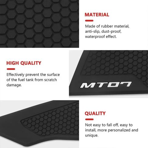 For MT07 MT-07 2025 Motorcycle Tank Pads Tank Traction Pads Anti-slip Side Tank Stickers New Accessories in Kuwait