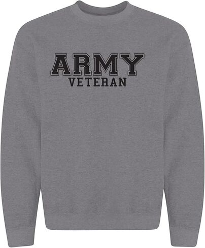 zerogravitee Army Veteran Black logo Military Style PT Crewneck Sweatshirt in Saudi Arabia