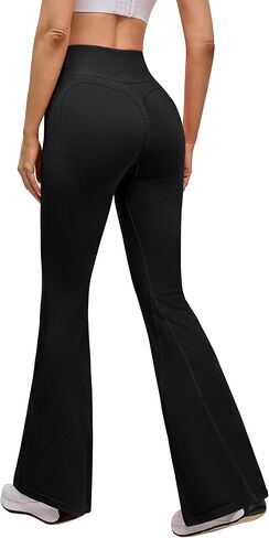 BMJL Womens Butt Lifting Flare Wide Leg Leggings High Waist Tummy Control No Front Seam Gym Workout Casual Yoga Pants in Saudi Arabia
